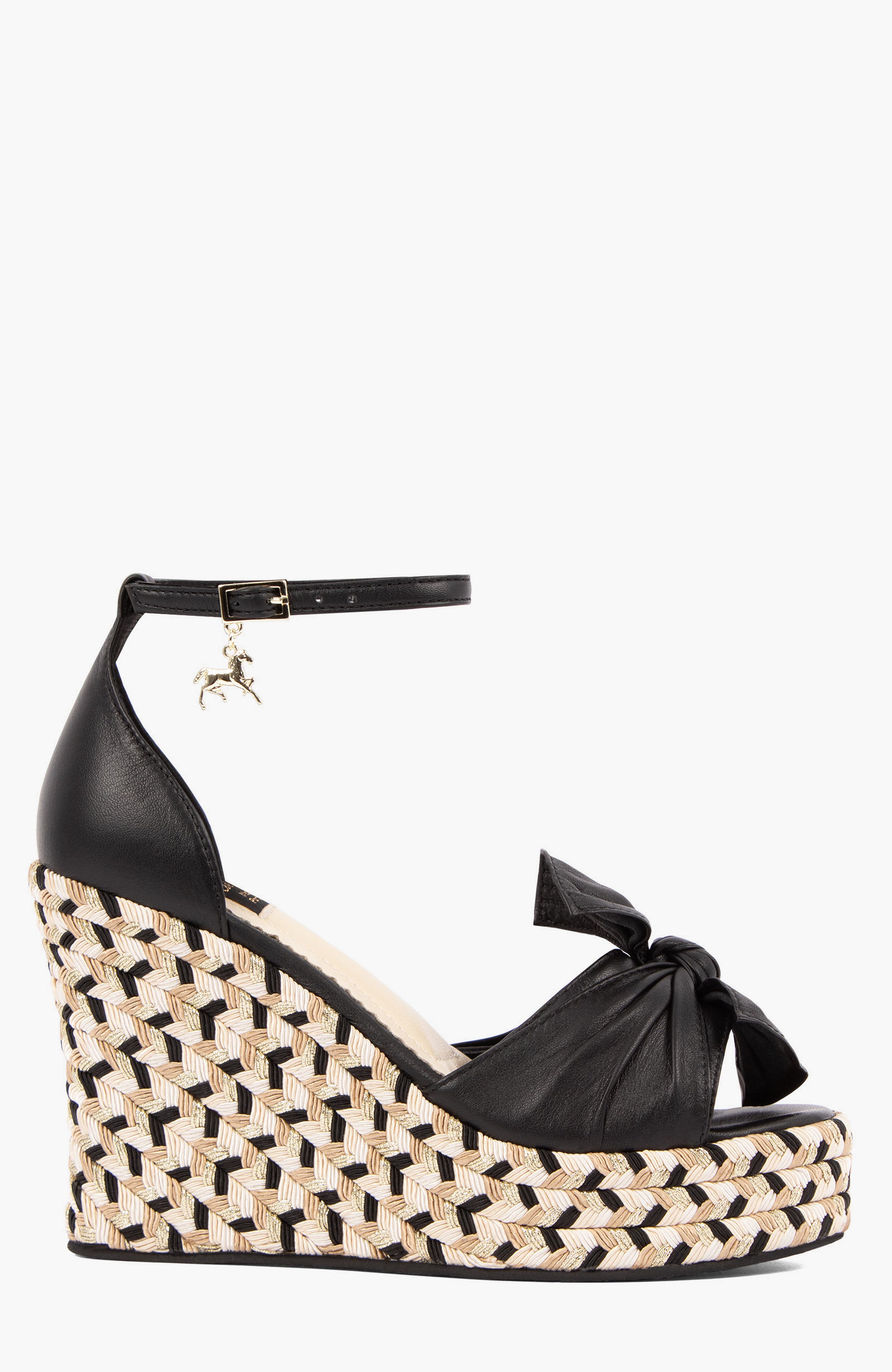 Golden Breeze Wedge Sandals, Main, color, Black
