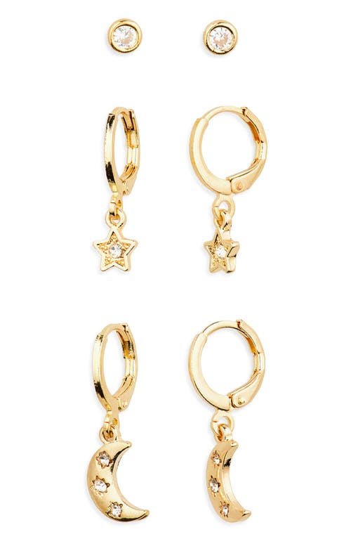 BP. Set of 3 Celestial Earrings in Gold 