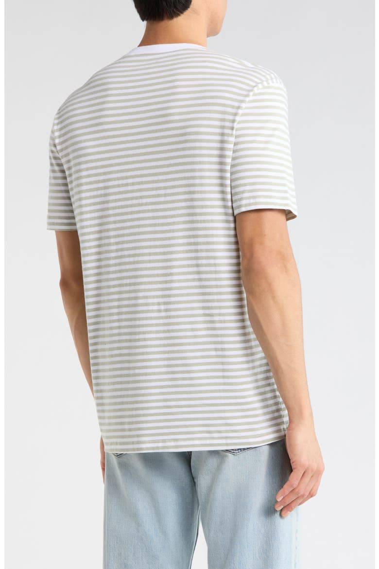 Bryce V-Neck Cotton T-Shirt, Alternate, color, TRUE WHITE/SILVER PINE