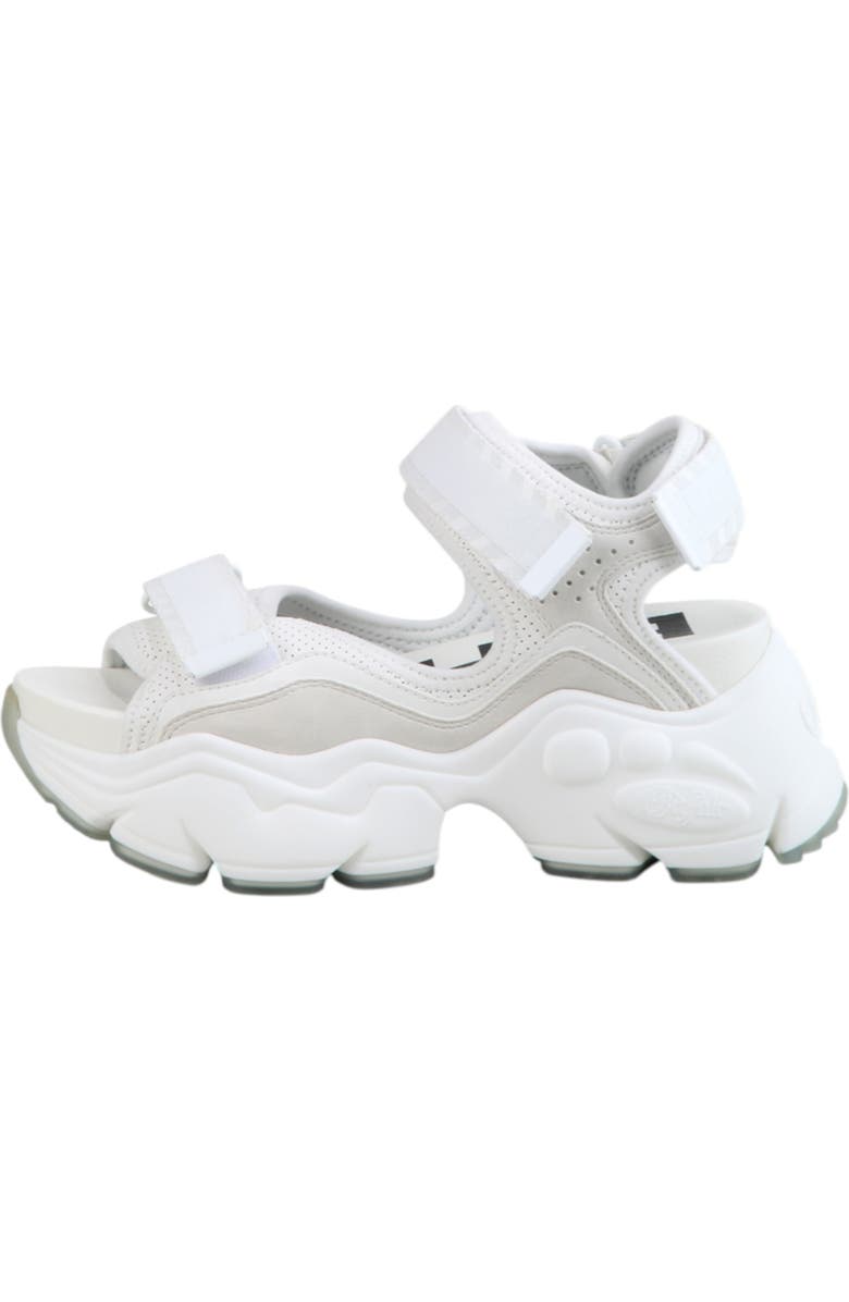 Buffalo Boots Binary 0 Platform Sandal, Alternate, color, White