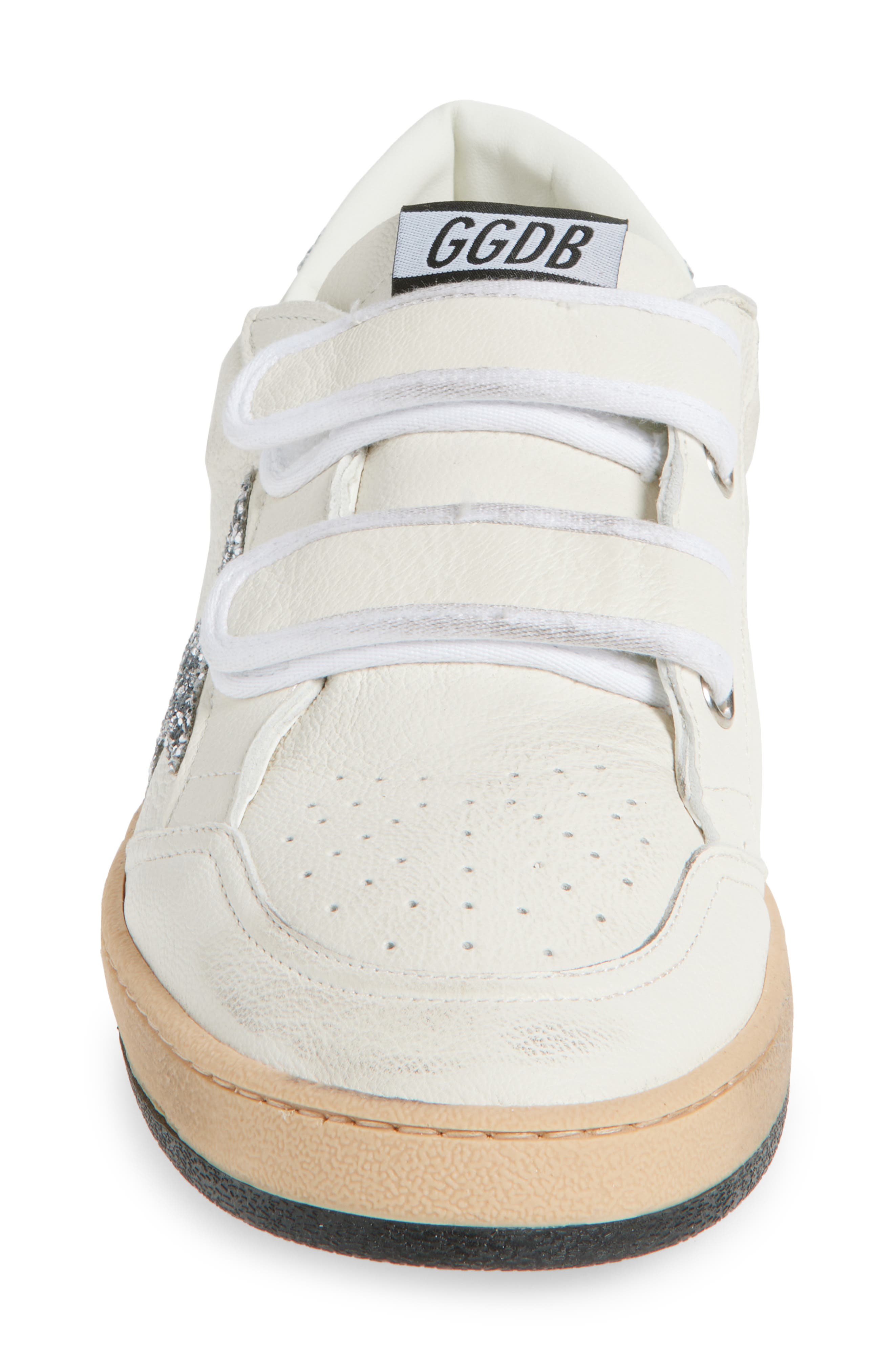 Golden Goose Ball Star Low Top Sneaker, Alternate, color, White/ Silver