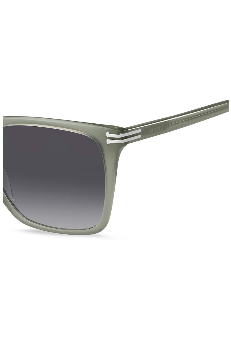 55mm Square Sunglasses, Alternate, color, SAGE/ GREY SHADED