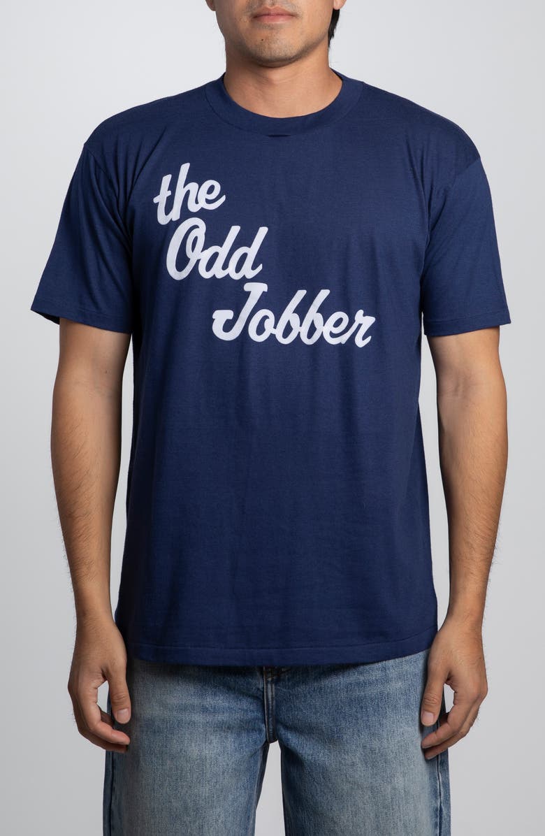 Elwood Vintage The Odd Jobber Tee, Main, color, Navy