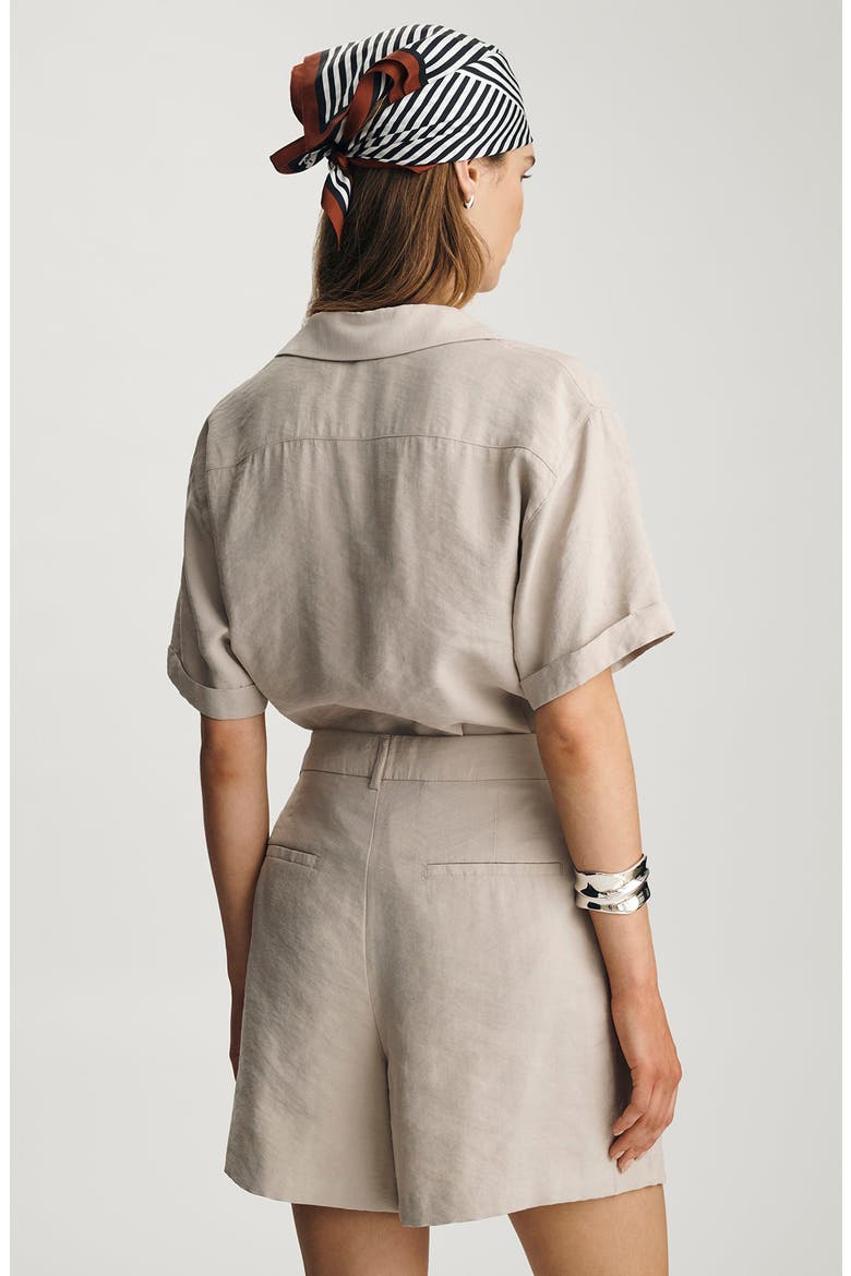 Pleated Trouser Shorts, Alternate, color, OYSTER GRAY