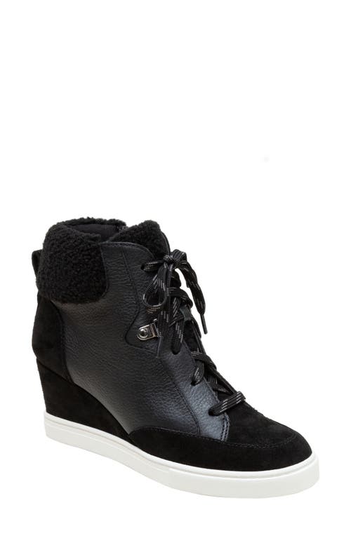 Linea Paolo Arden Wedge Sneaker in Black 