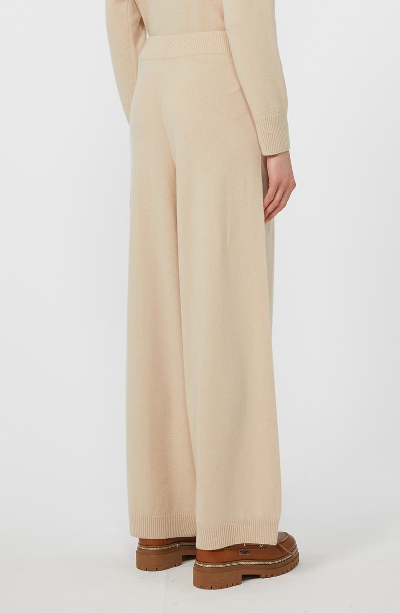 Weekend Max Mara Josef Wide Leg Wool & Cashmere Pants, Alternate, color, Beige