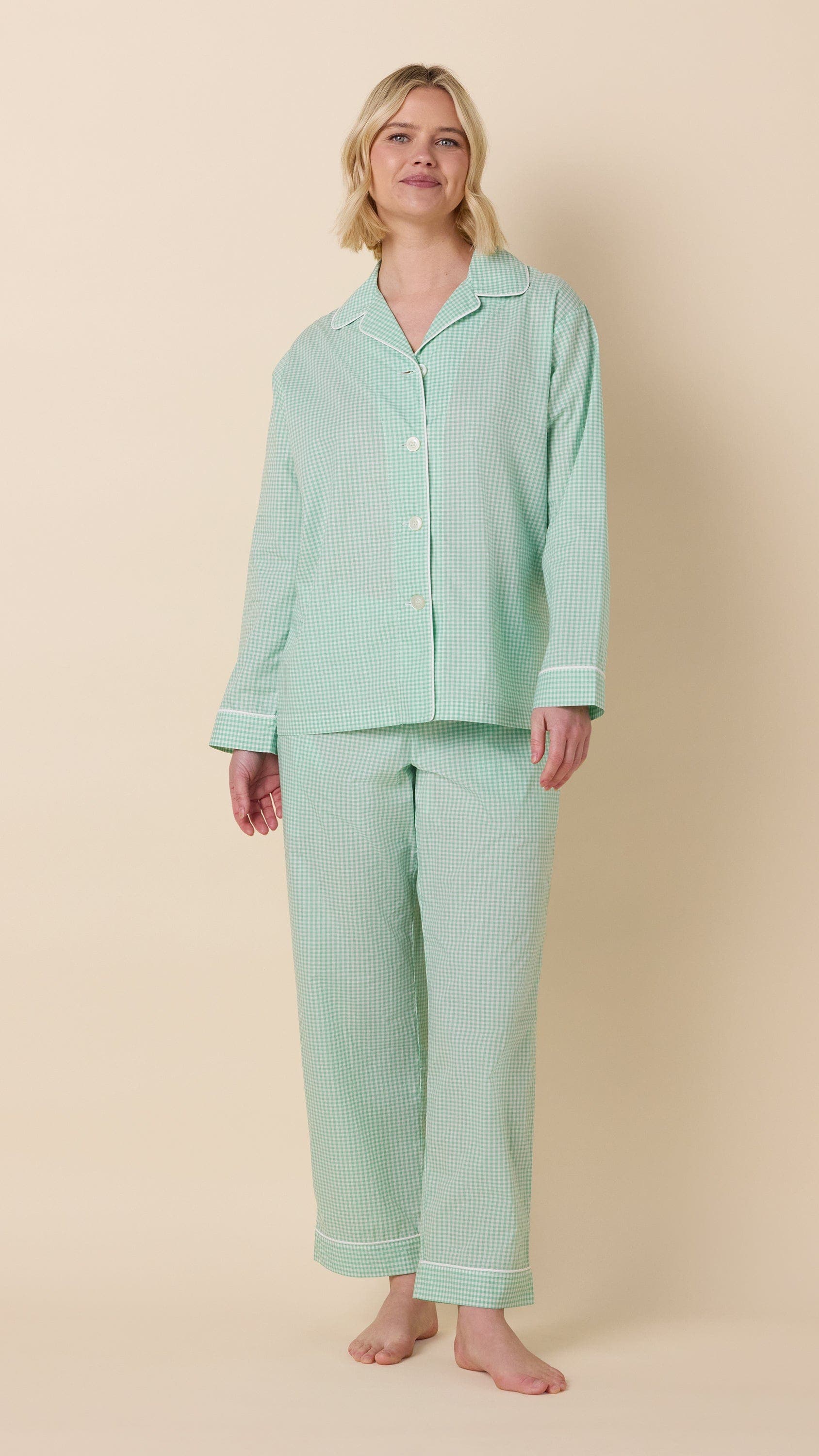 Classic Gingham Sea Green
