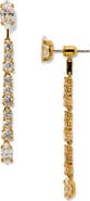 Nadri Twinnie Front/Back Linear Earrings