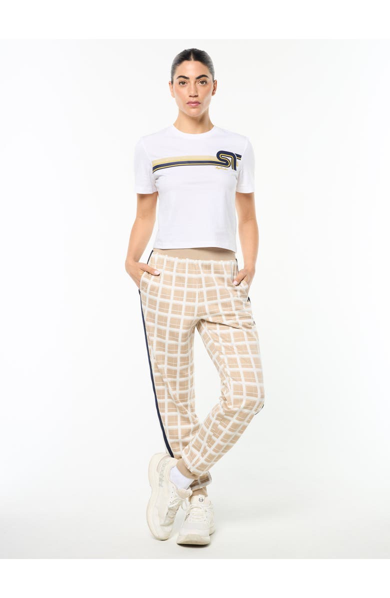 Sergio Tacchini Women's Damarindo Check Track Pant, Alternate, color, Humus