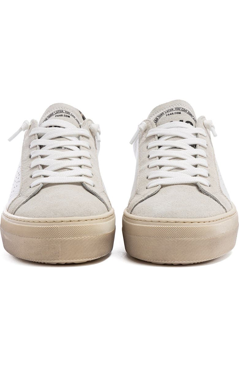 P448 Thea Platform Sneaker, Alternate, color, Zebra White