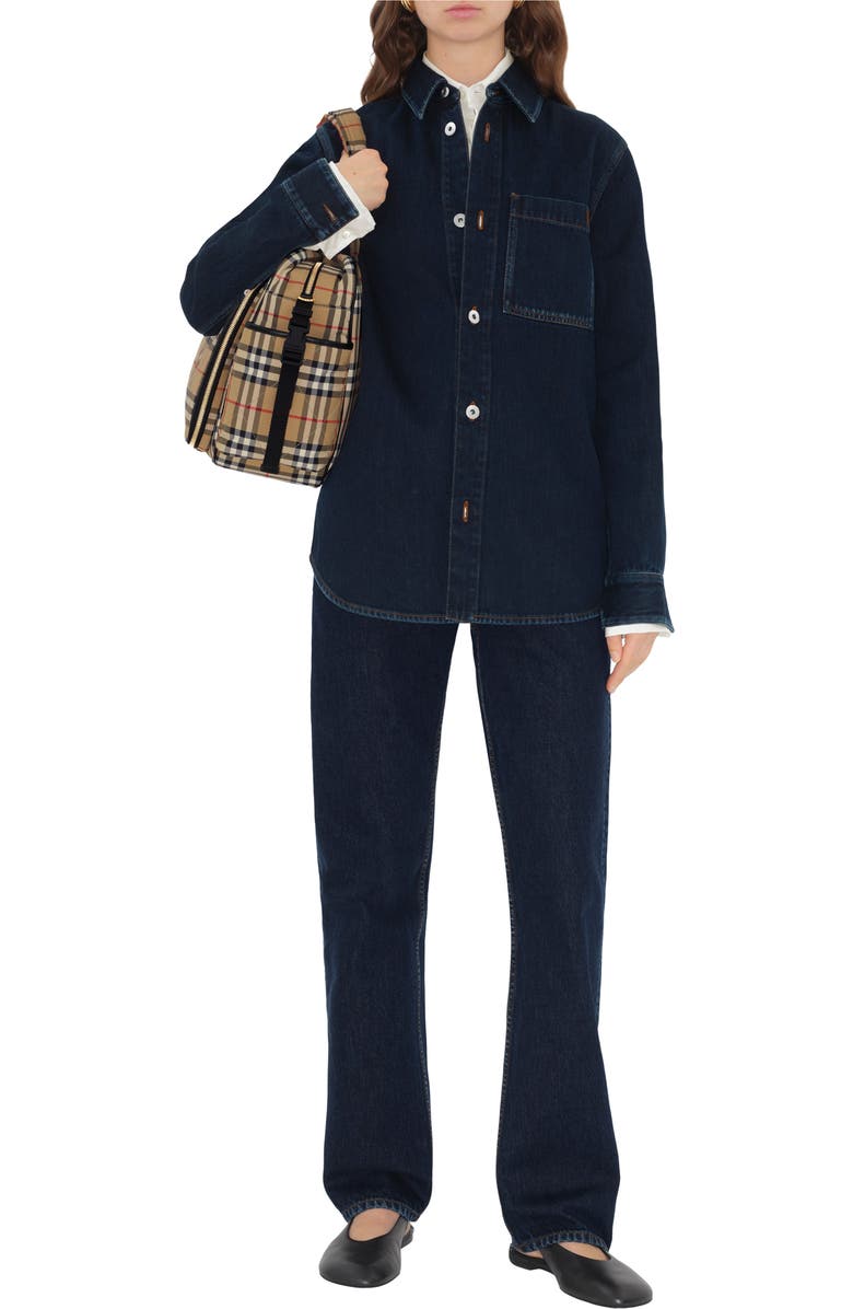 Burberry Check Baby Changing Bag, Alternate, color,