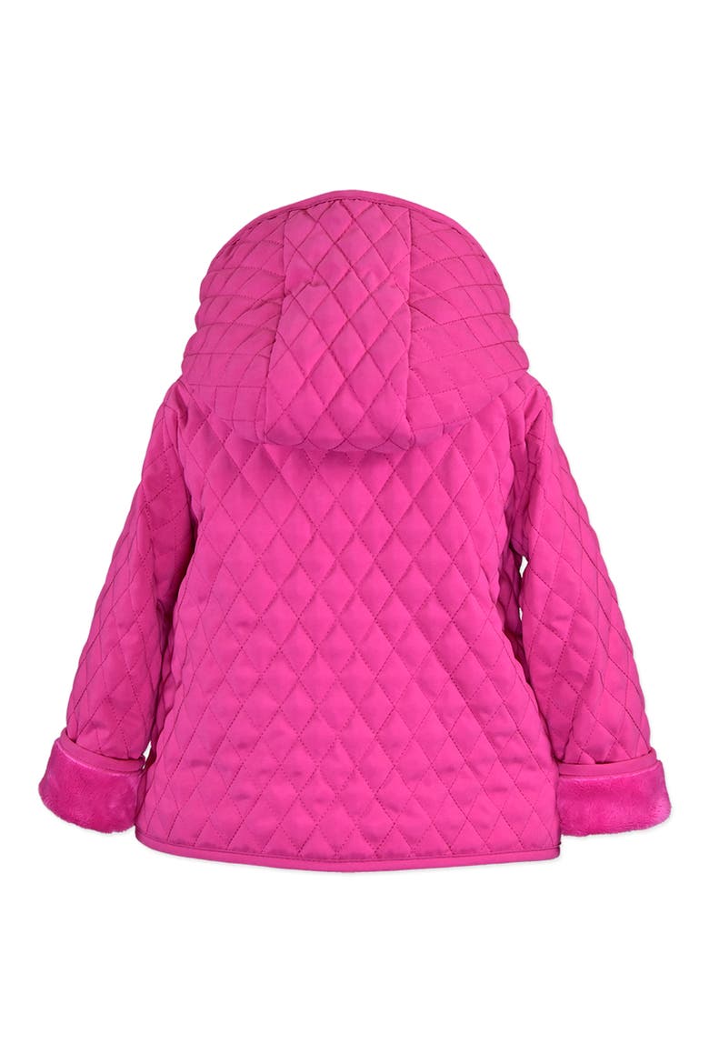 Barn Faux Fur Lined Hooded Jacket, Alternate, color, MAGENTA