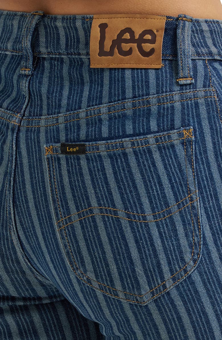 Lee Stripe Mid Rise Bootcut Jeans, Alternate, color, Sonic Speed