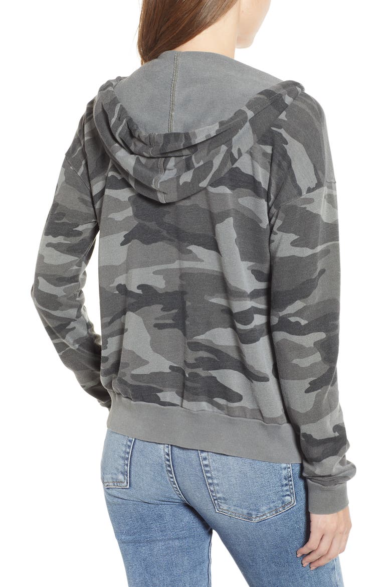 Active Camo Zip Hoodie, Alternate, color, VINTAGE OLIVE BRANCH