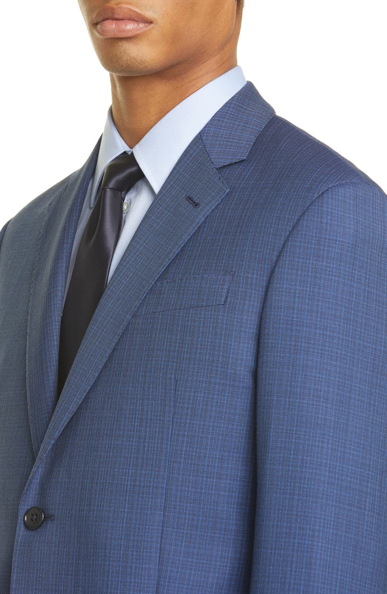 Emporio Armani G Line Trim Fit Check Wool Suit, Alternate, color, 