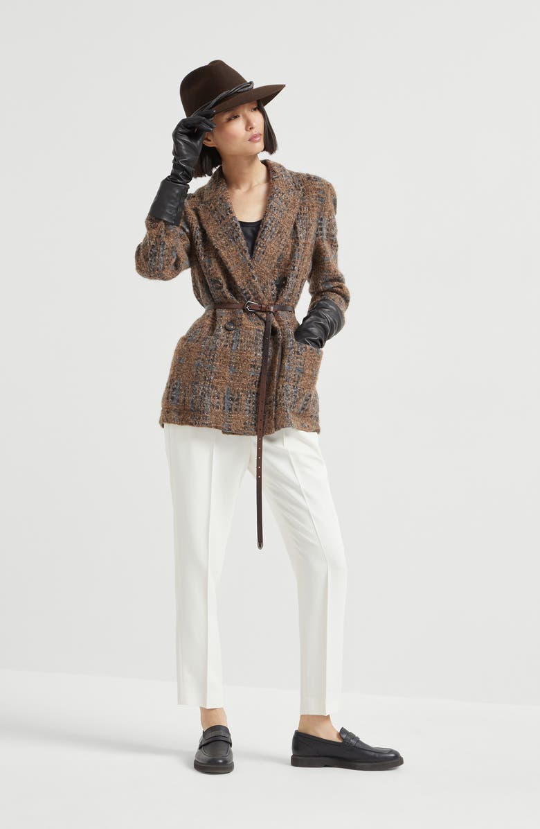 Brunello Cucinelli Satin top, Alternate, color, Black