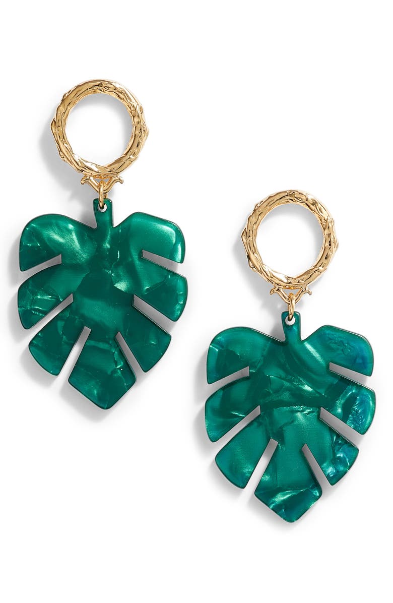 Bracha Palm Drop Earrings, Main, color, 