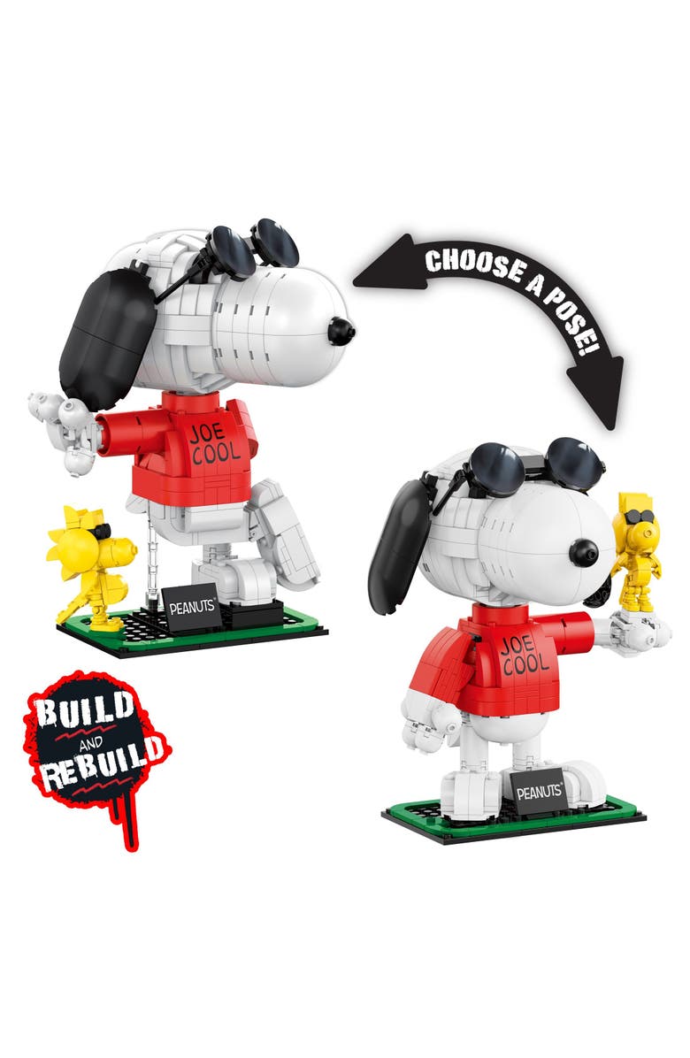 Brickcraft Peanuts Joe Cool Building Set, Alternate, color, Red