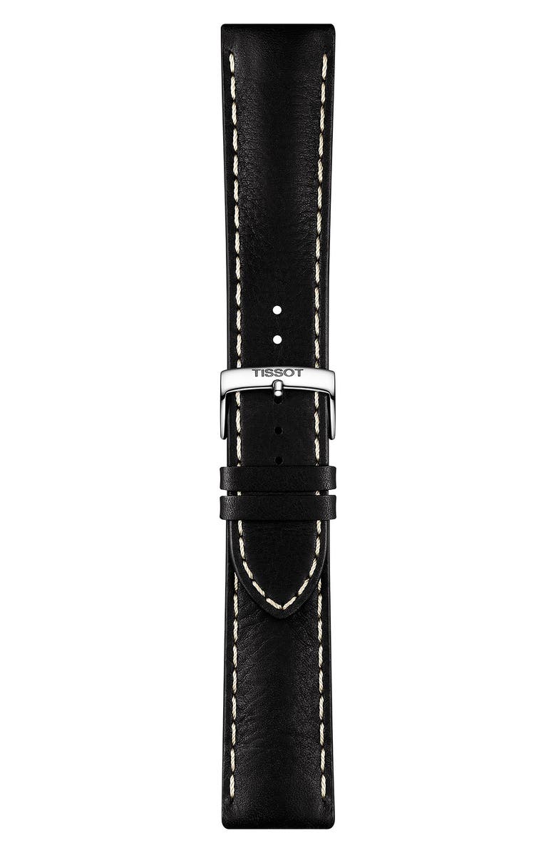 Tissot PR 100 Chronograph Leather Strap Watch, 44mm, Alternate, color,