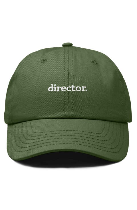Director Embroidered Low Crown Cap
