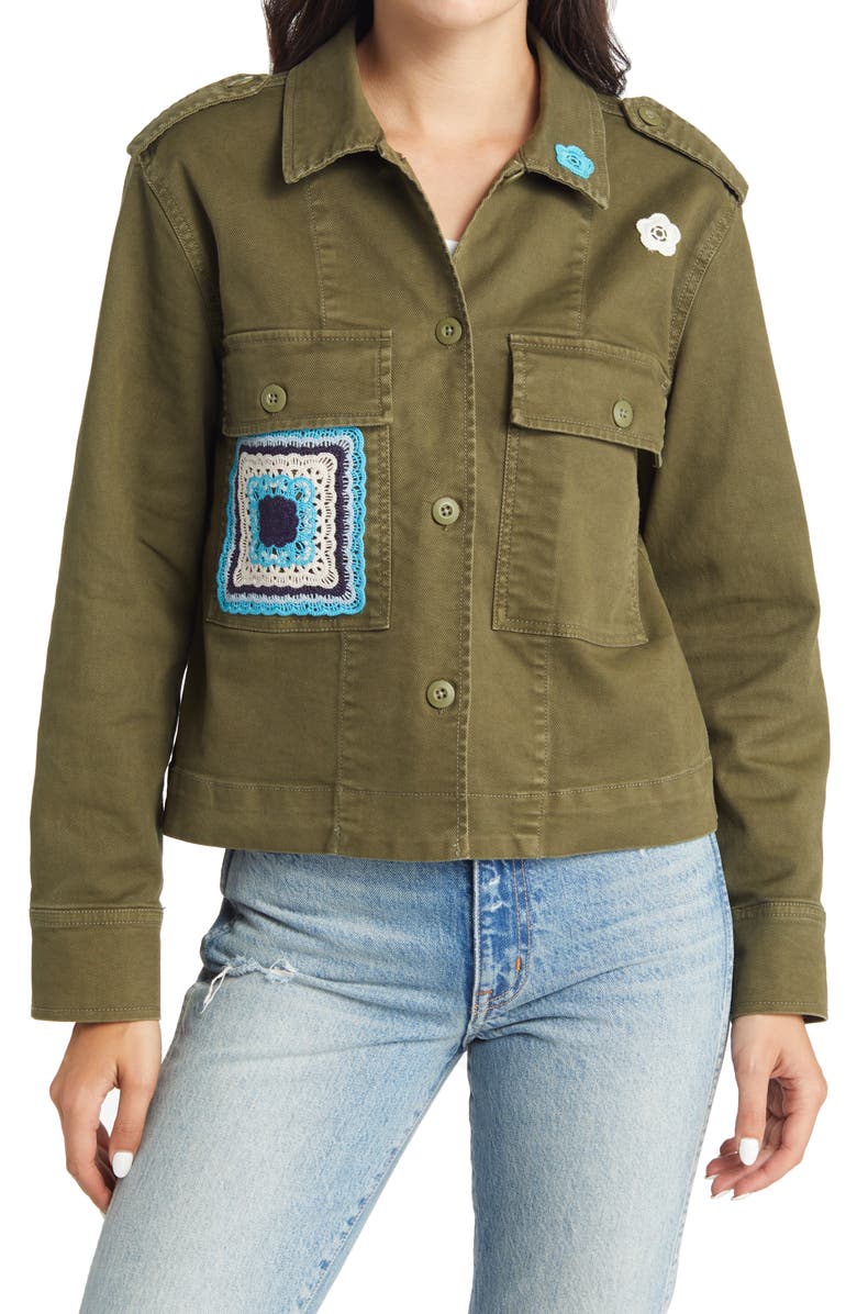 Rails Women's Tuli Organic Cotton Blend Military Jacket, Alternate, color,