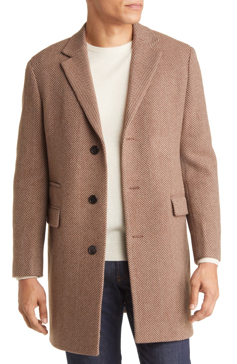 Cardinal of Canada Sherwood Wool Blend Topcoat, Main, color, 