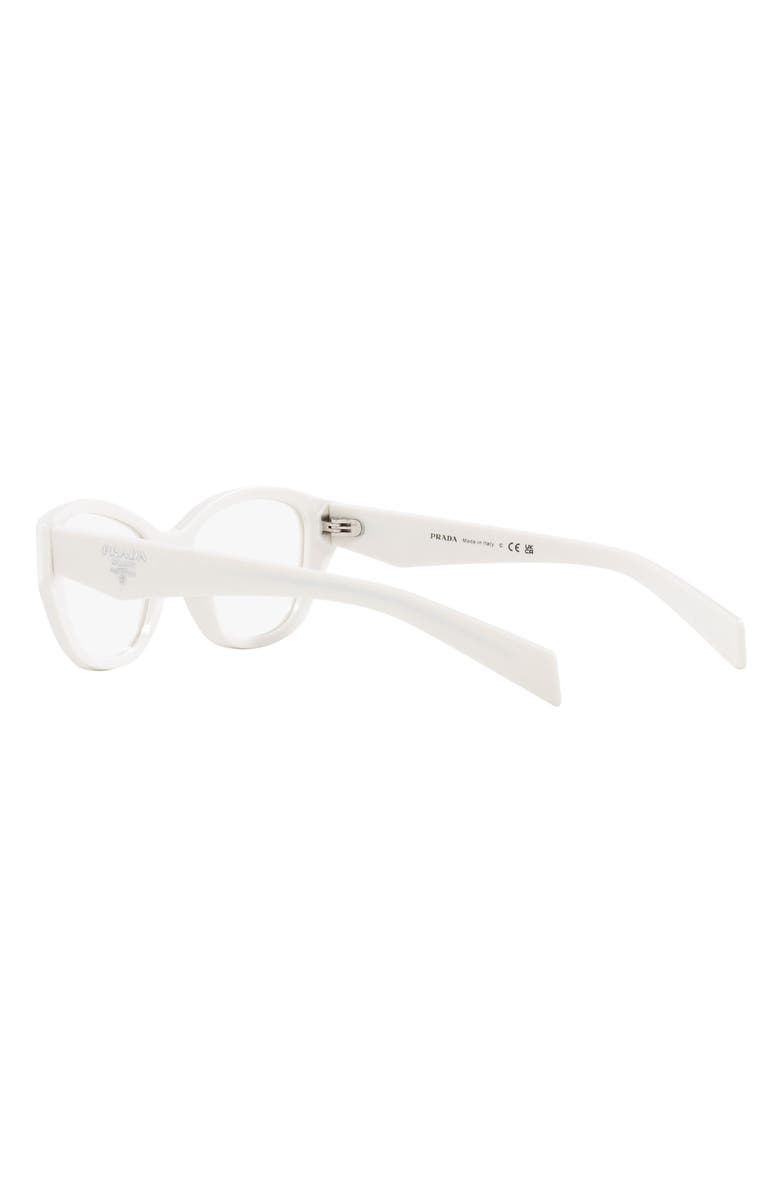 Prada 55mm Rectangular Optical Glasses, Alternate, color, 