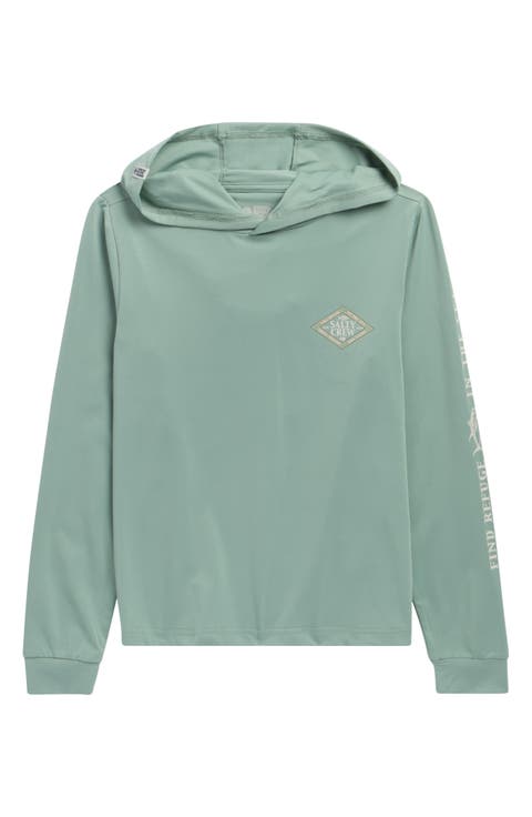 Kids' Iconic Hooded UPF 50+ Rashguard (Big Kid)