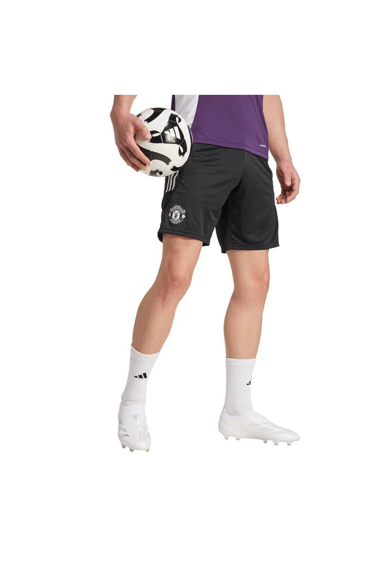 Men's adidas Black Manchester United 2025/26 AEROREADY® Training Shorts, Main, color, Black