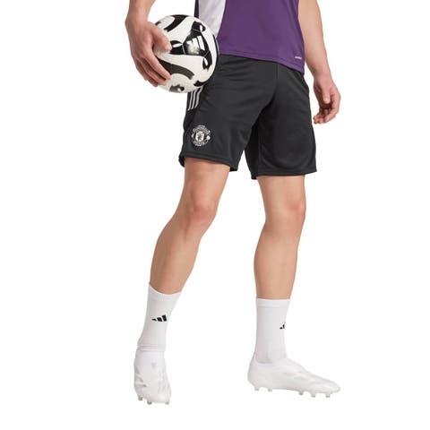 Men's adidas Black Manchester United 2025/26 AEROREADY® Training Shorts