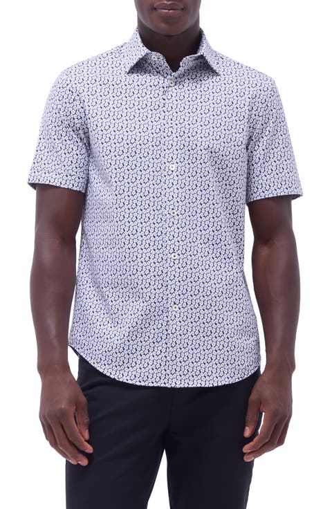 Miles OoohCotton® Floral Short Sleeve Button-Up Shirt