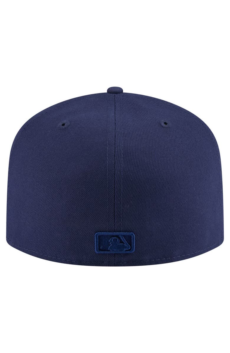 New Era Men's New Era Navy Milwaukee Brewers Color Pack A-Frame 59FIFTY Fitted Hat, Alternate, color, Navy