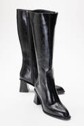 Prologue Shoes Paradis Block Heel Knee High Boot
