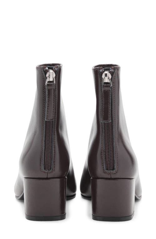 Mango Claro Ankle Boot In Burgundy