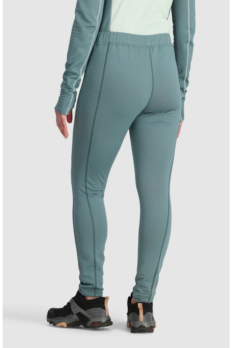 Vigor Grid Fleece Leggings, Alternate, color, NEPTUNE