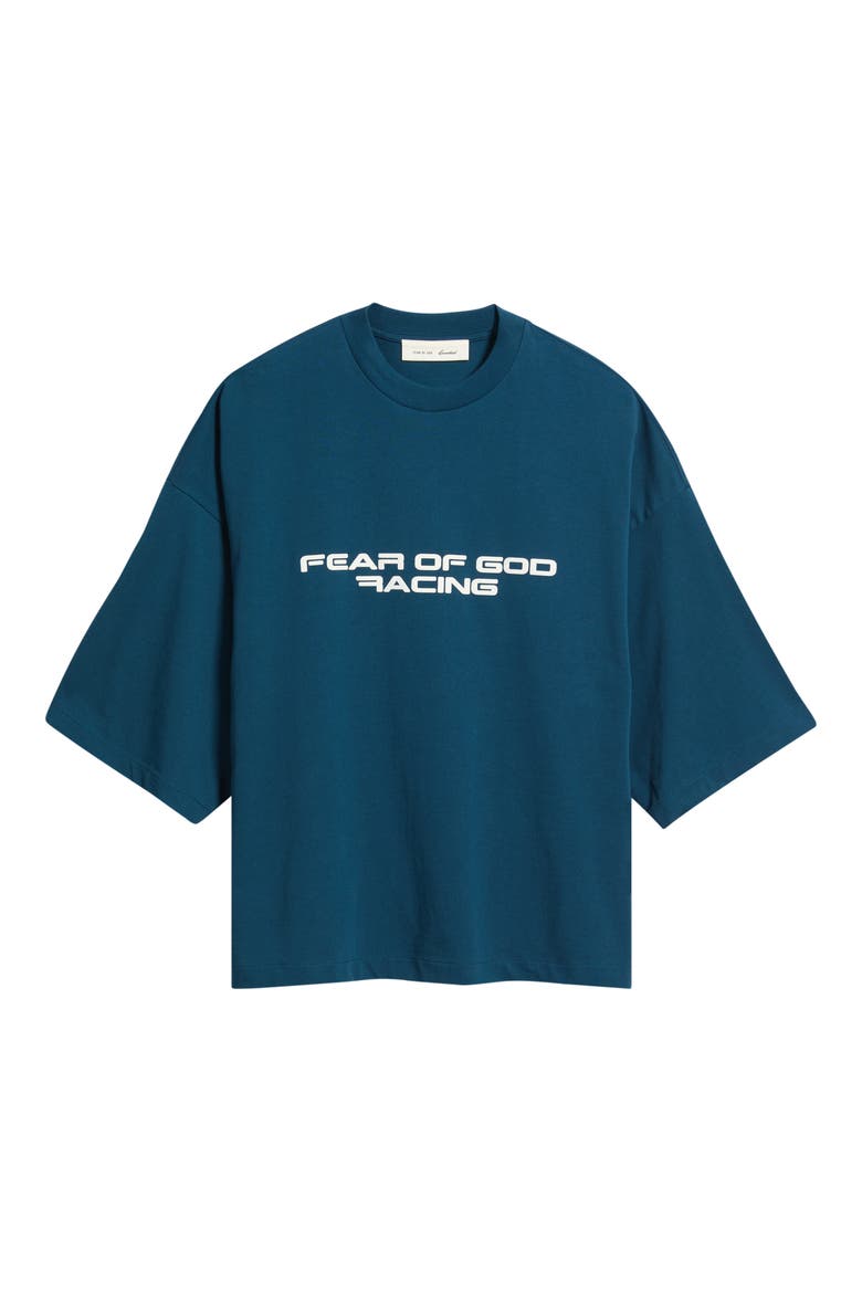 Racing Logo Graphic T-Shirt, Alternate, color, WASHED NIGHT SEA