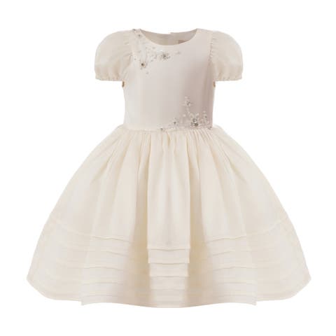 Embroidered Pleated Dress (Toddler)