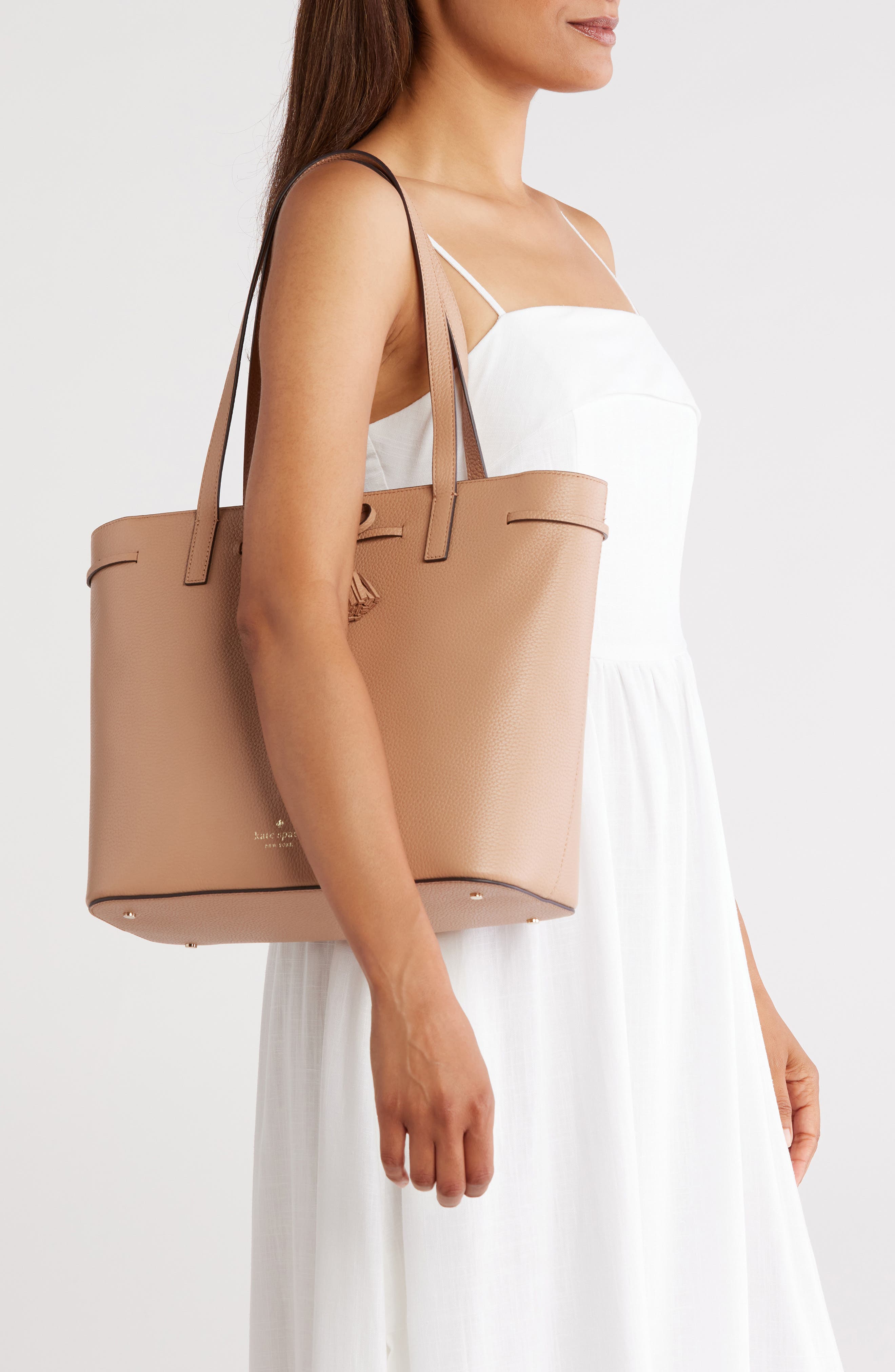 hayes medium tote, Alternate, color, LIGHT FAWN
