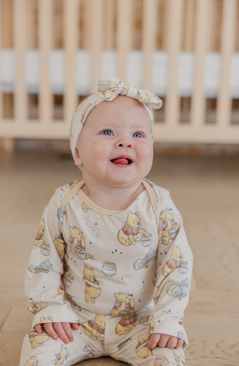 Copper Pearl Winnie the Pooh Hunny Long Sleeve Bodysuit, Alternate, color, Hunny