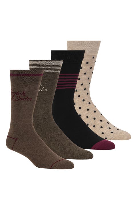4-Pack Crew Socks