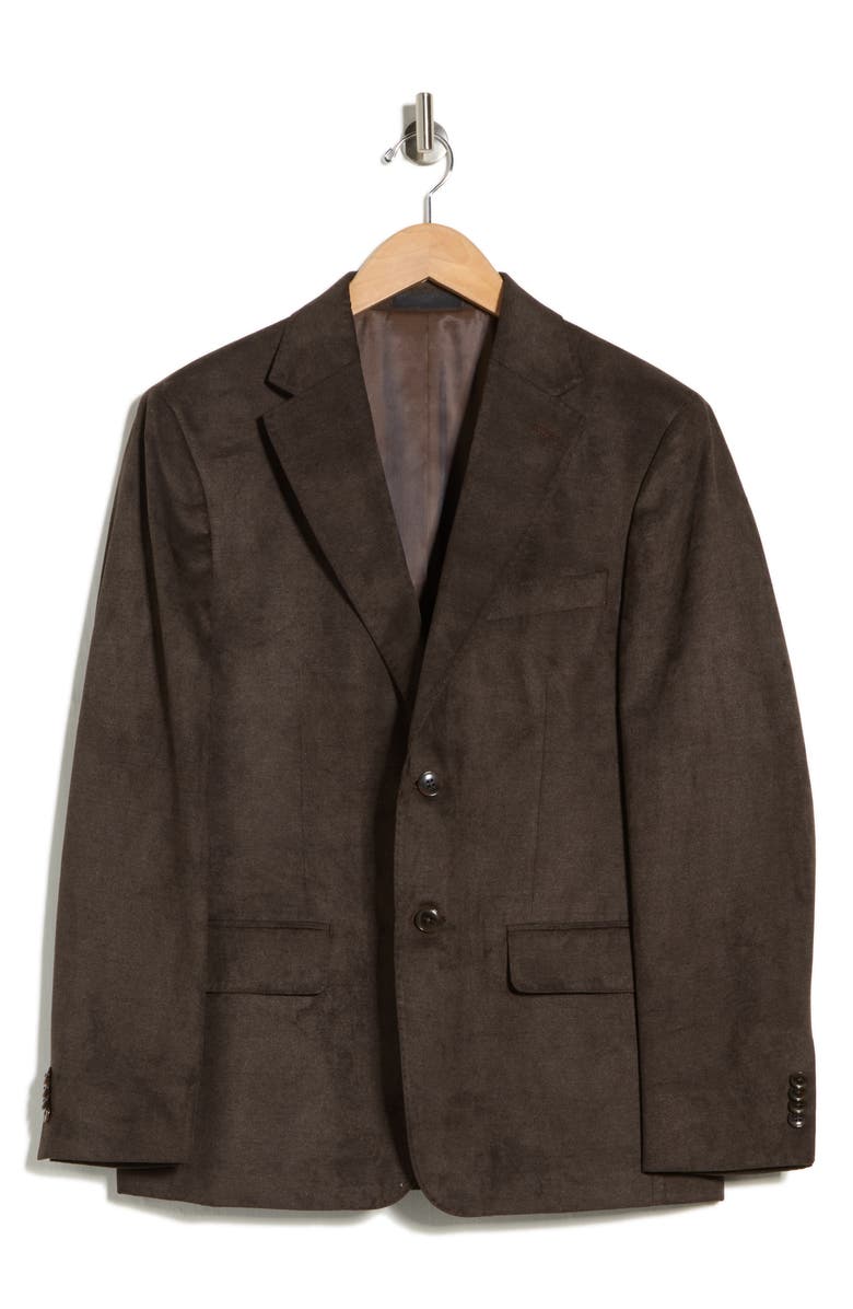 Michael Kors Notch Lapel Blazer, Main, color, Brown
