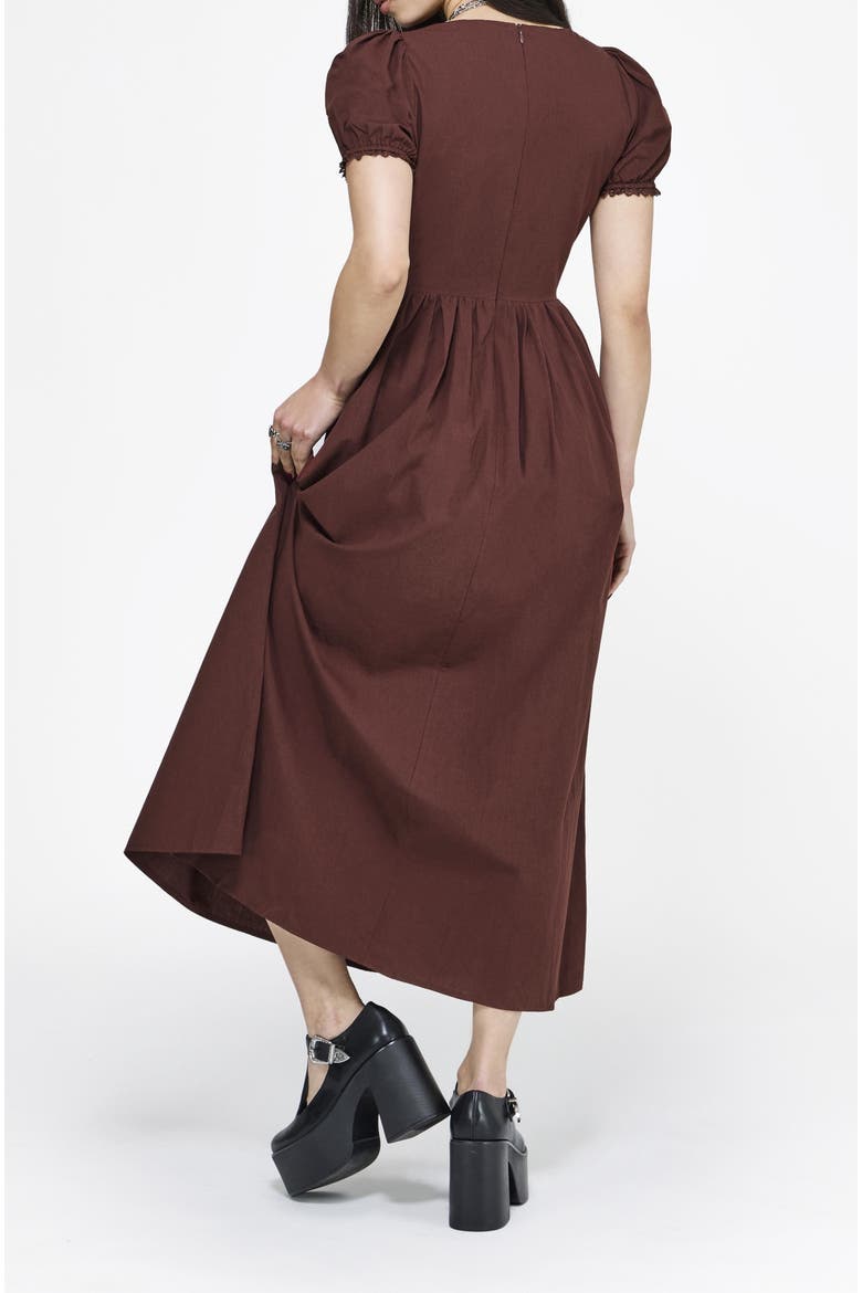 Arianwen Embroidered Midaxi Dress, Alternate, color, Red