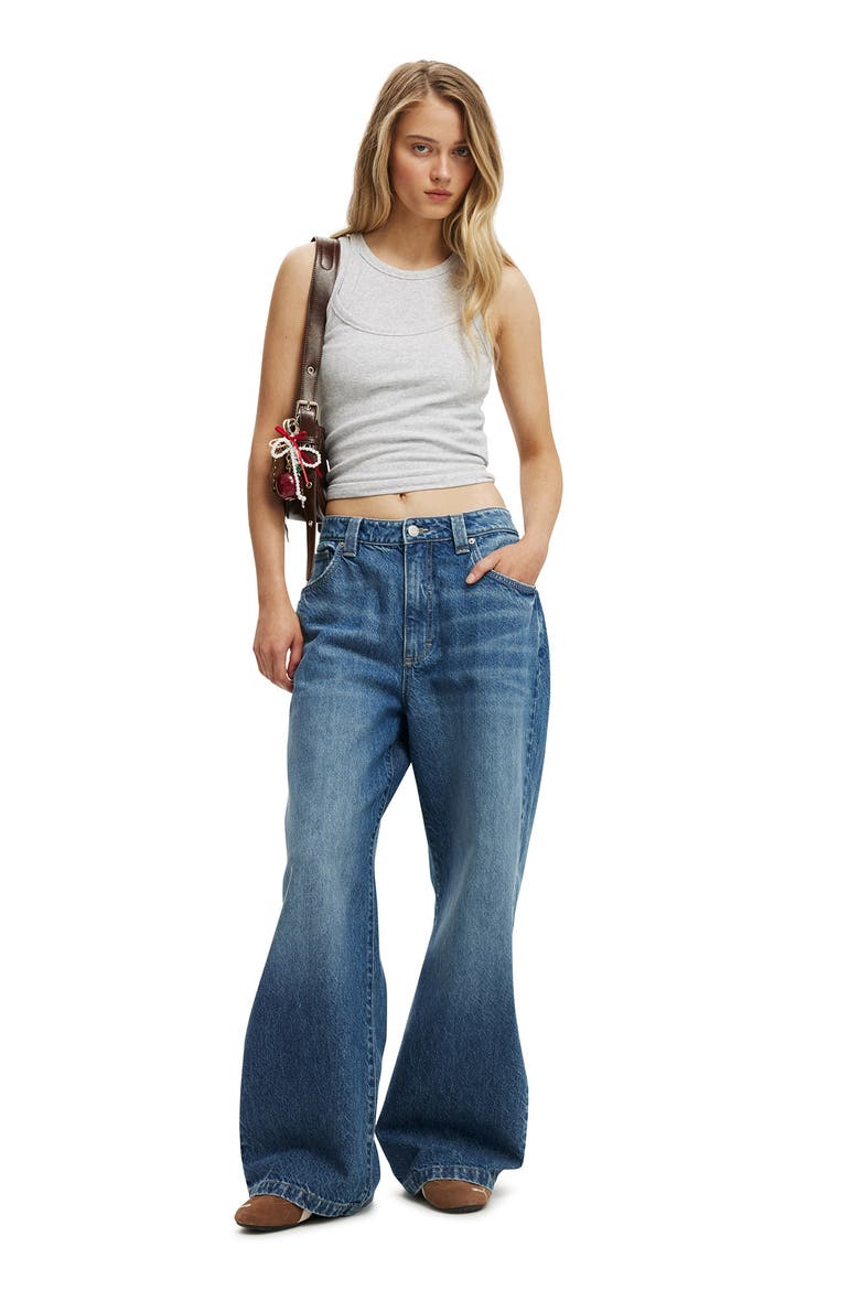 Women's Low Super Baggy Jean, Alternate, color, Drop Blue