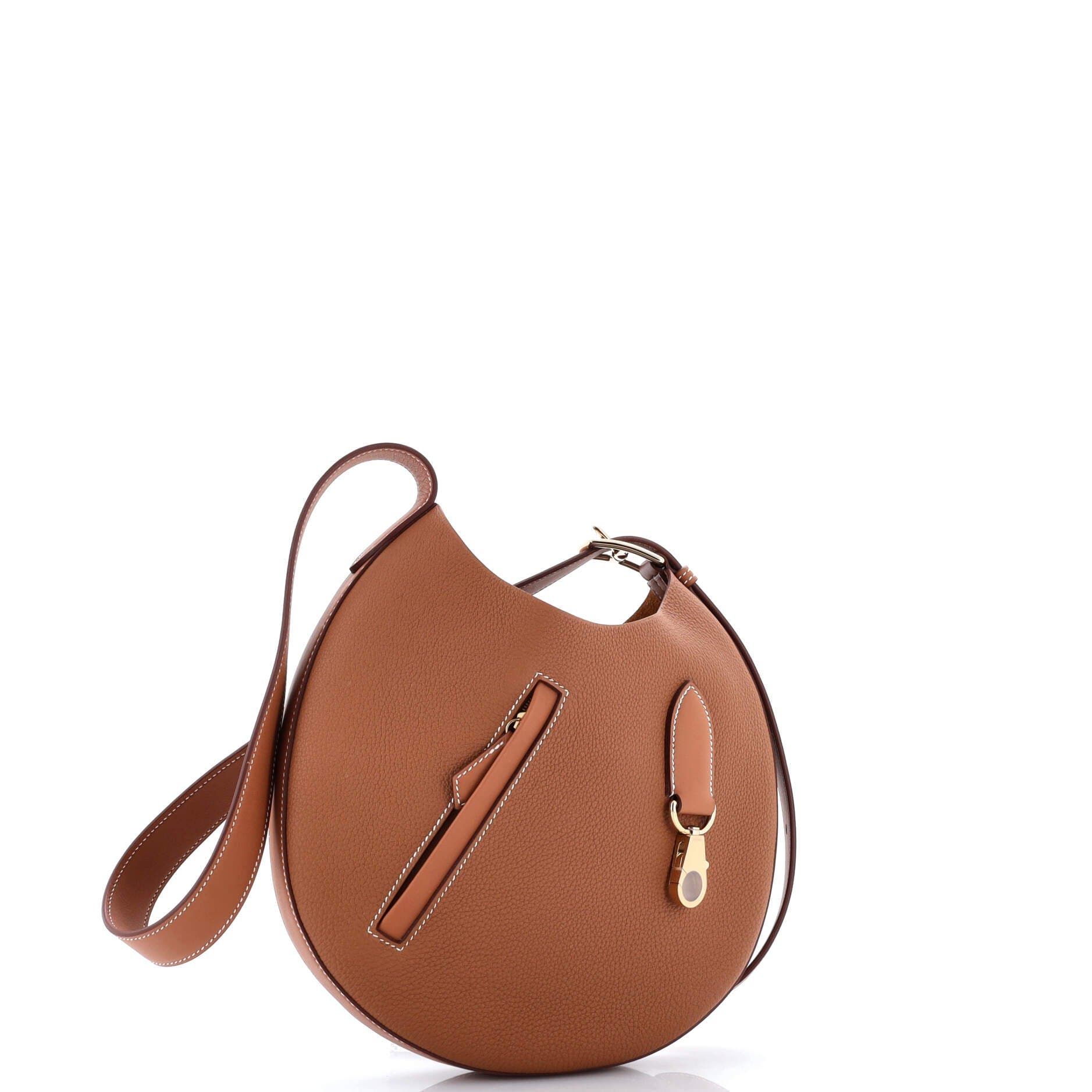 Pre-Owned Hermes Arcon Bag Togo and Swift Petite, Alternate, color, Gold