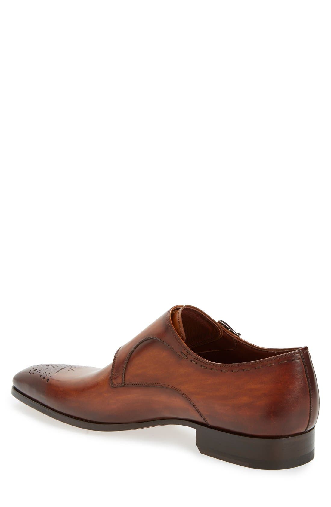 Magnanni 'Apolo' Double Monk Strap Shoe, Alternate, color, 