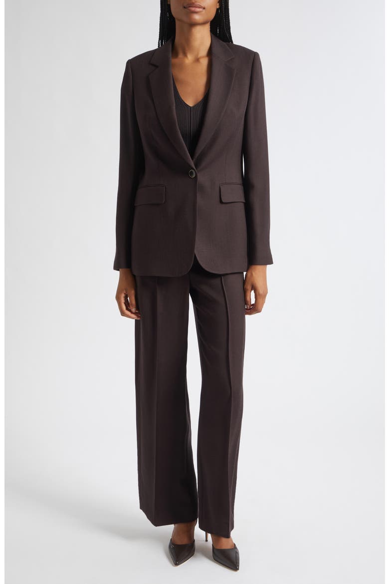 Jodie Single Button Blazer, Alternate, color, GRAPE