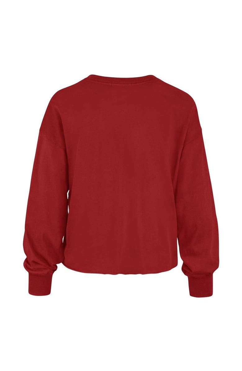 '47 Women's '47 Red Wisconsin Badgers Bottom Line Parkway Long Sleeve High Waist T-Shirt, Alternate, color, Red