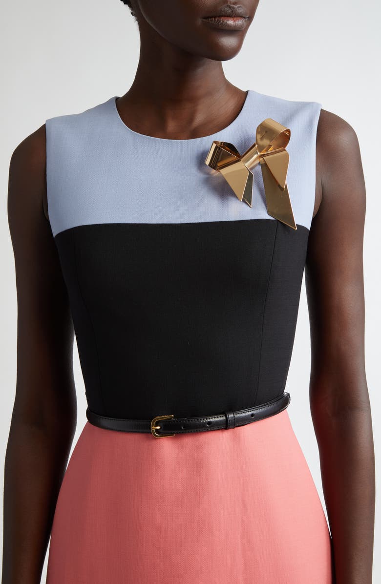 Carolina Herrera Bow Brooch, Alternate, color,