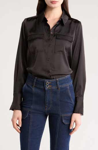Derek Lam 10 Crosby Lorena Pocket Button-Up Shirt
