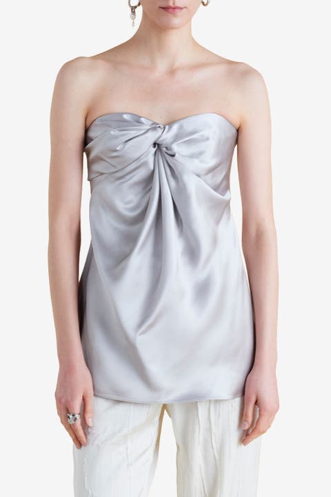 Satin Twist Bustier